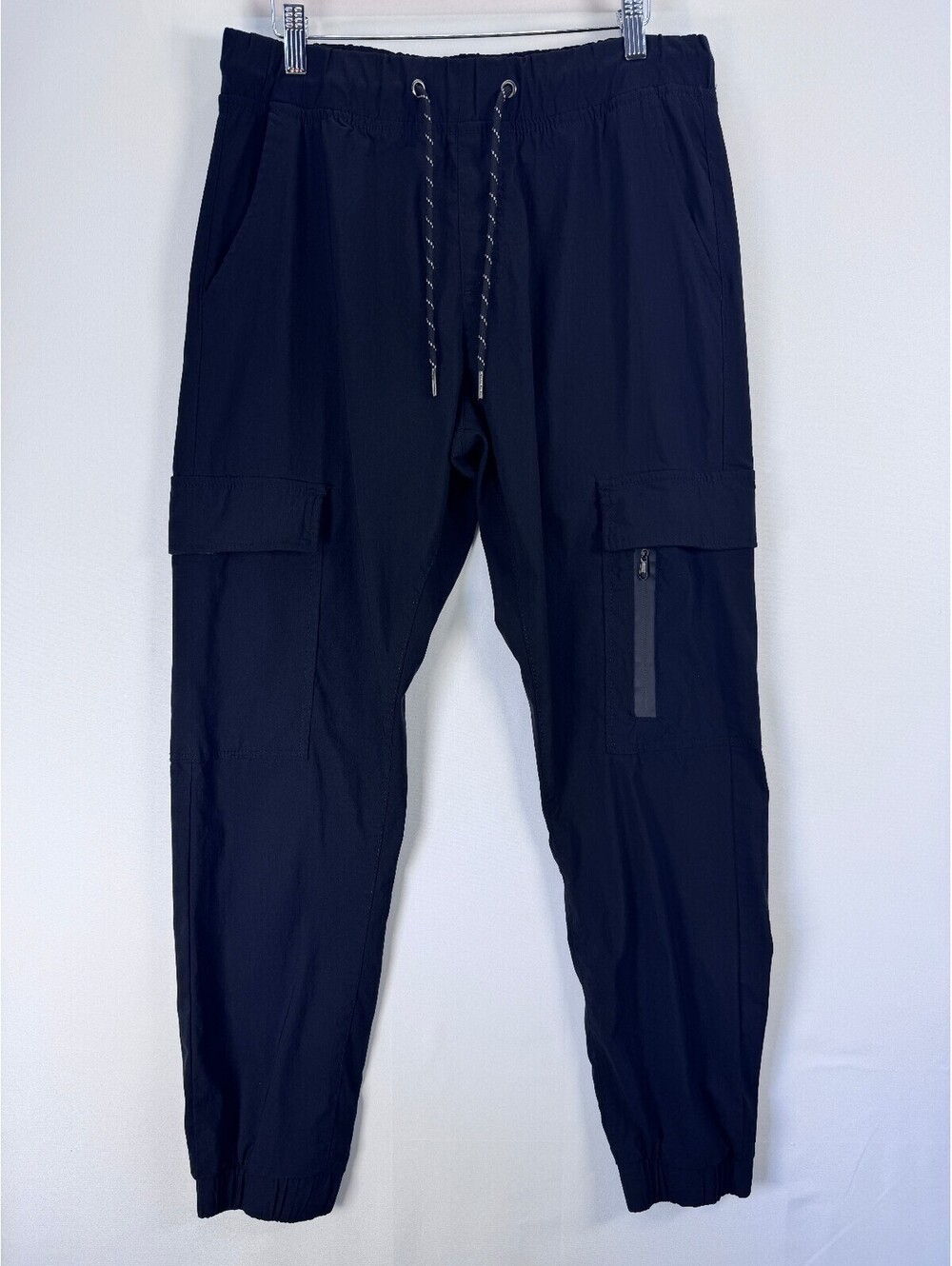 Blue Rise Cargo Joggers Unisex L Black Gorpcore Techwear Hiking Outdoor Pants - Picture 1 of 9